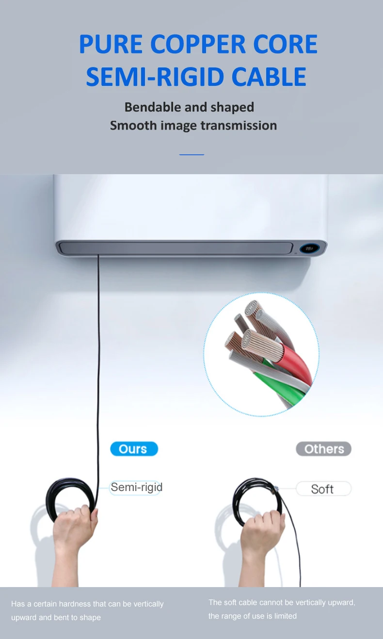 Flexible Video Borescope Industrial Inspection Hd Mini Mobil Portable Medical Module dual Endoscope Camera with Screen Monitor