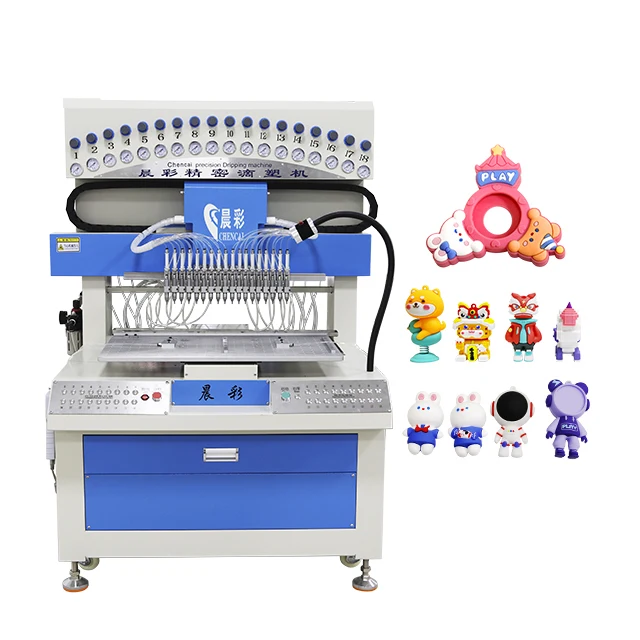 18 Color Silicone Label Machine Full-automatic PVC Dispensing Machine