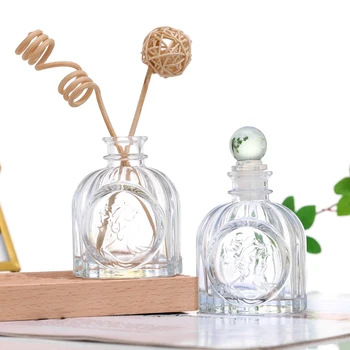 Wholesale Luxury Transparent Glass Vase Art Round Aroma Home Perfume ...