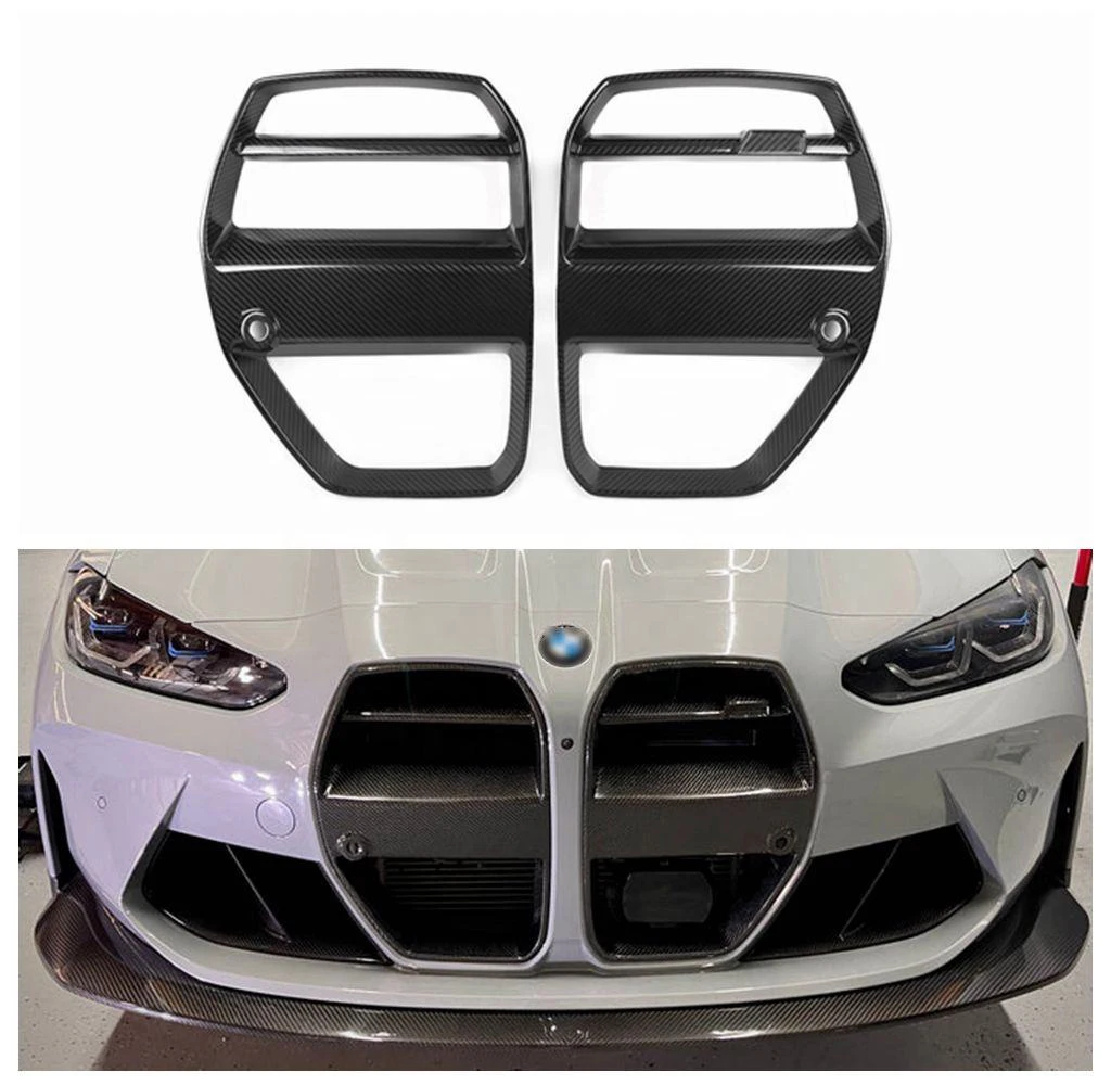 BMW G80 G81 M3 G82 G83 M4 Competition CS 2020-2026 Carbon V ST Style Car Front Bumper Kidney Mesh