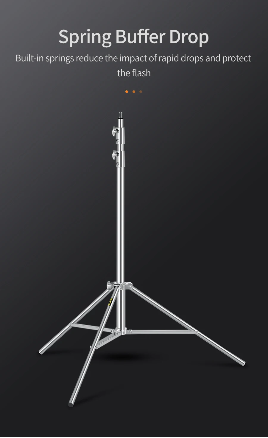 NEEWER 220cm Stainless Steel Photography Light Stand - NEEWER