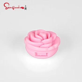 0.5g engraving rose shape small eyeshadow blush container mirror eyeshadow single case for makeup