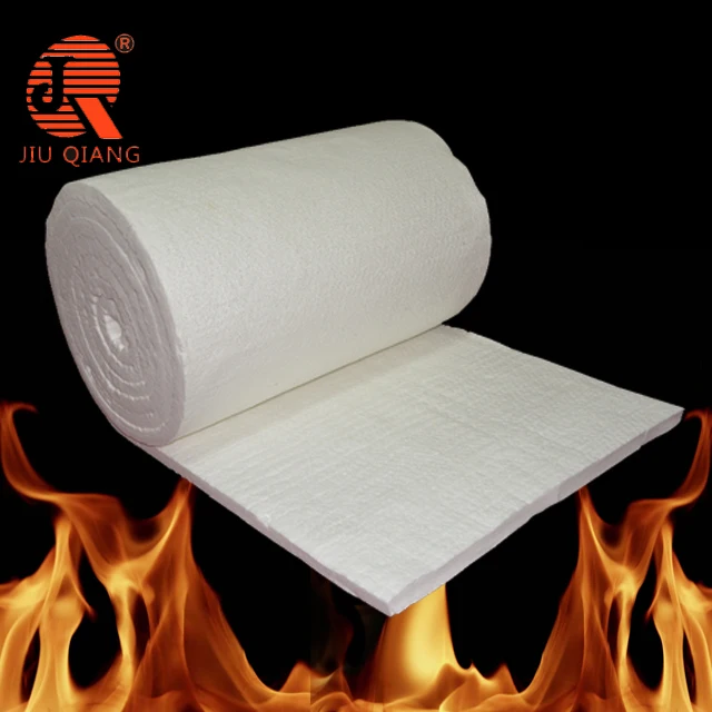 6-50MM Kaowool 1300 superwool fibre blanket thermal insulation heat resistant ceramic fiber blanket for fireproof lining