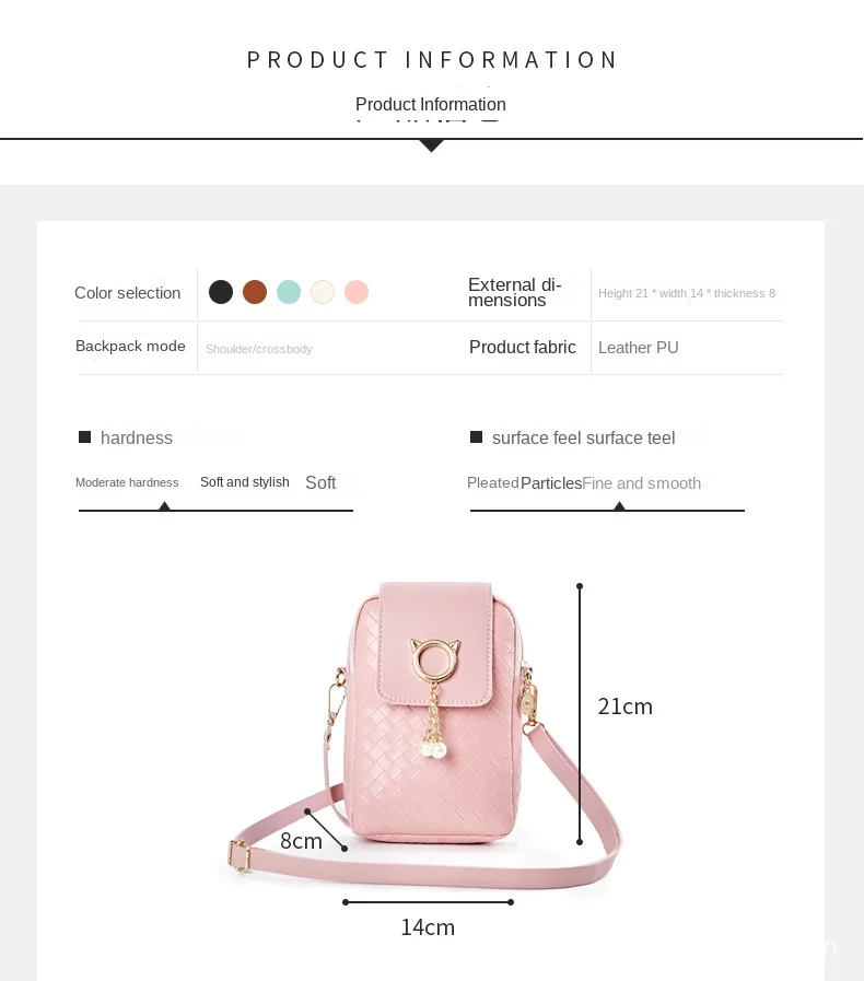 2023 Phone Women Leather Bag Pearl Tassel Cover Type Female Handbag ...
