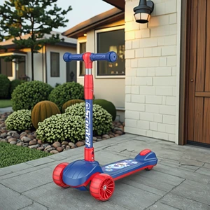 Blue Kids Kick Scooter Board Foot Scooter for Younger Riders