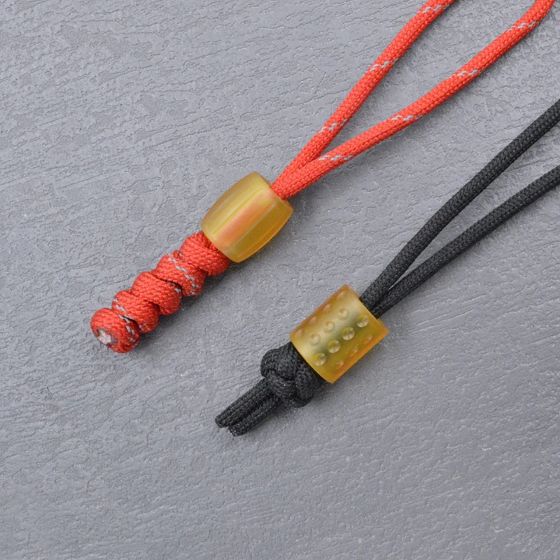 Wholesale Unique Amber EDC ULTEM Knife Bead for Lanyard Paracord