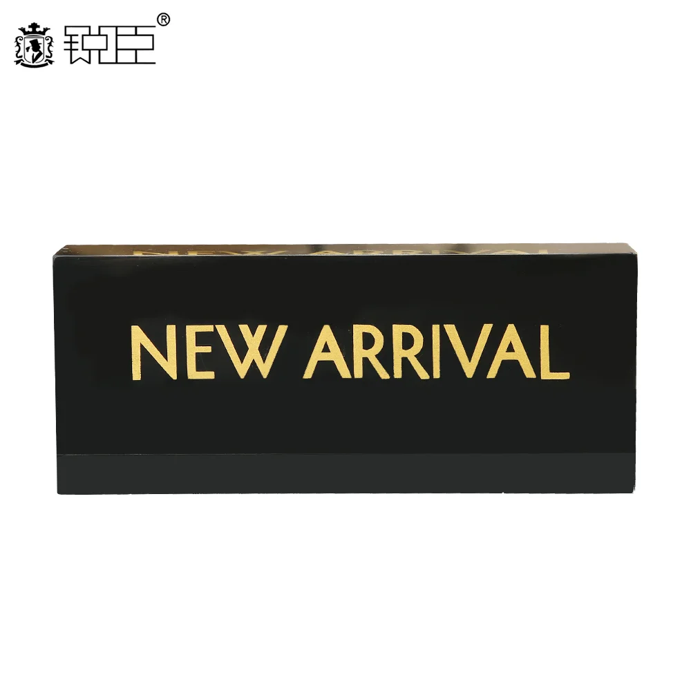 Custom Cube Acrylic Sign Brand Block Display Brick Board Desk Printed Logo Sign Block Holder