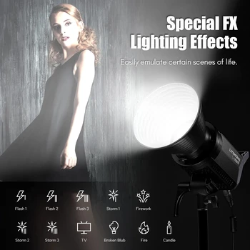 Godox Litemons LA150BI Yellow White 2800K-6500K Lamps Studio LED Video Light 190W Photography Light Lamp 5600K detail image
