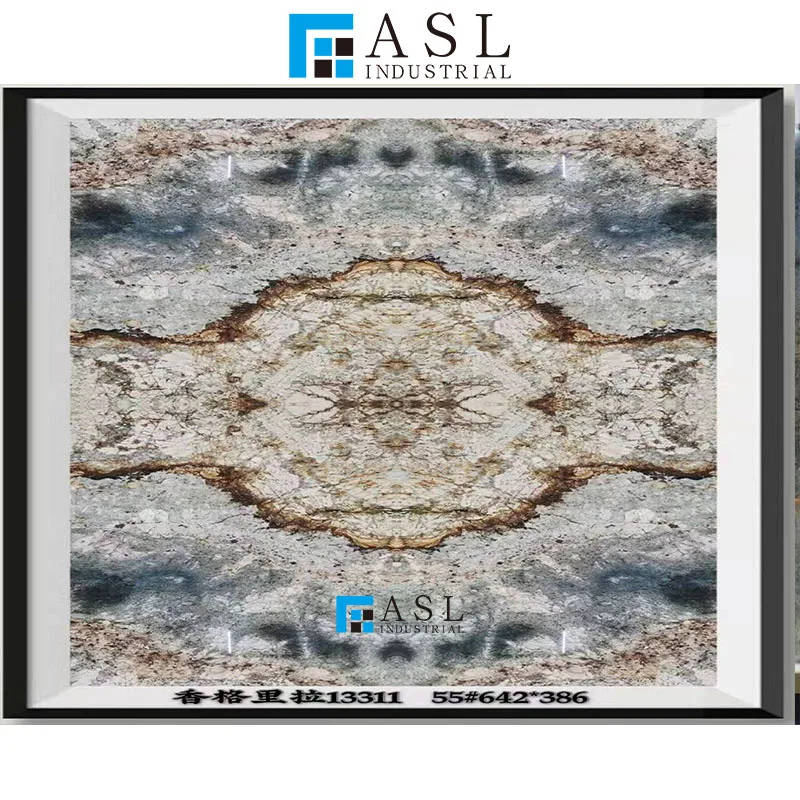 Glazed polished design of quartzite countertop high quality lobby wall tiles