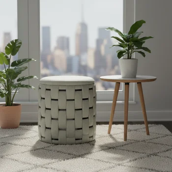 Modern Velvet Ottoman Fabric Pouf Stools Pouf Ottoman Stool Foorstool