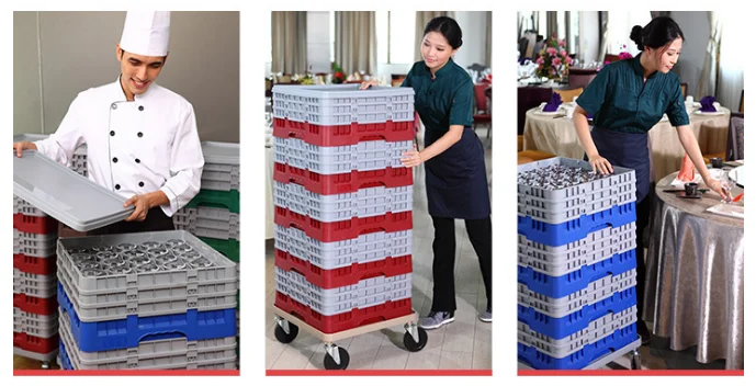 Hotel restaurant warehouse plastic glass transportation racks wine glass drying rack