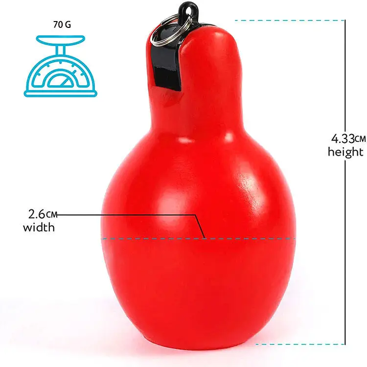 Factory Custom Hand Squeeze Whistle for Teachers Referees Customized Outdoor Sports Whistle for Adults and Kids