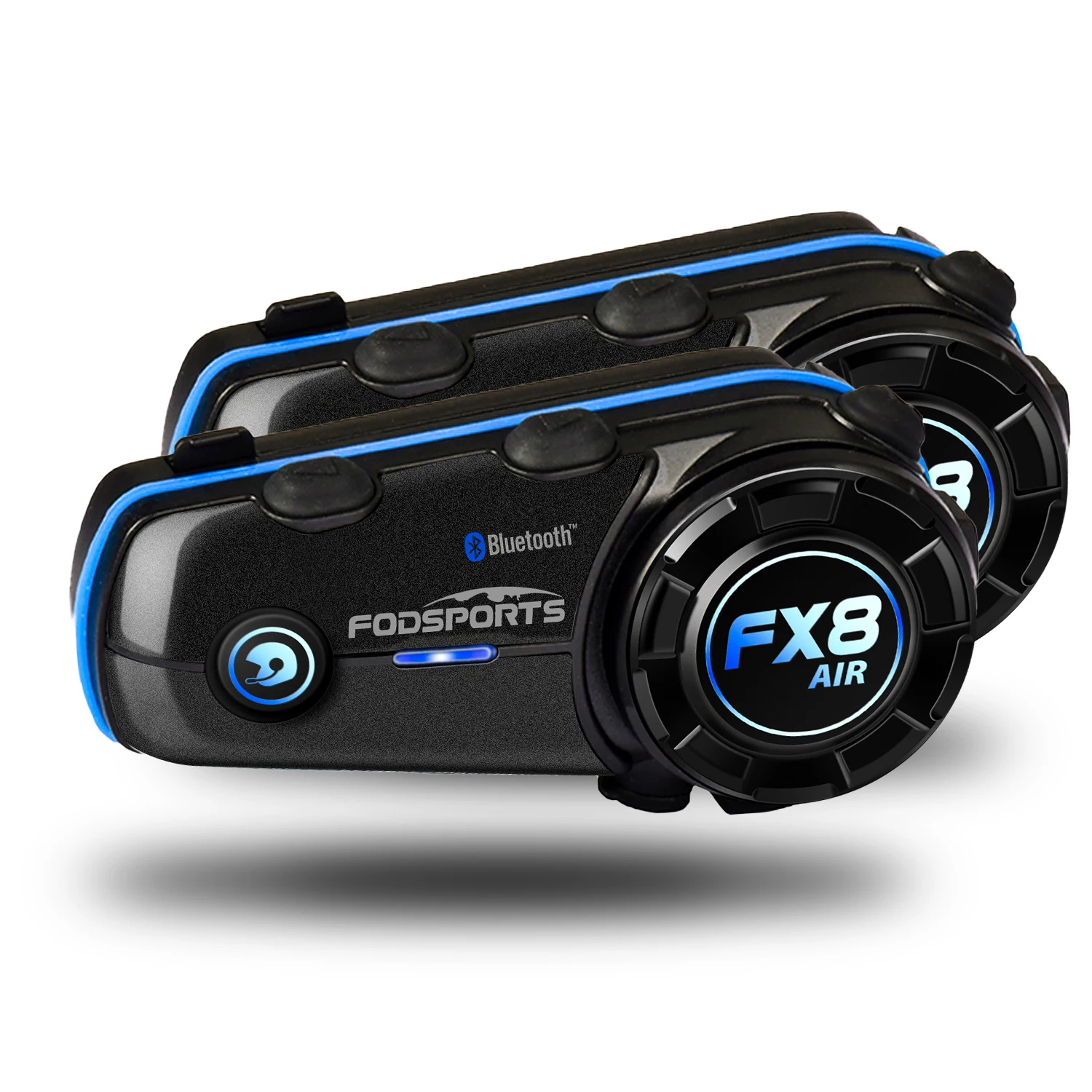 2 Pieces Fodsports FX8 AIR Bluetooth Helmet 4-6Way 1000M