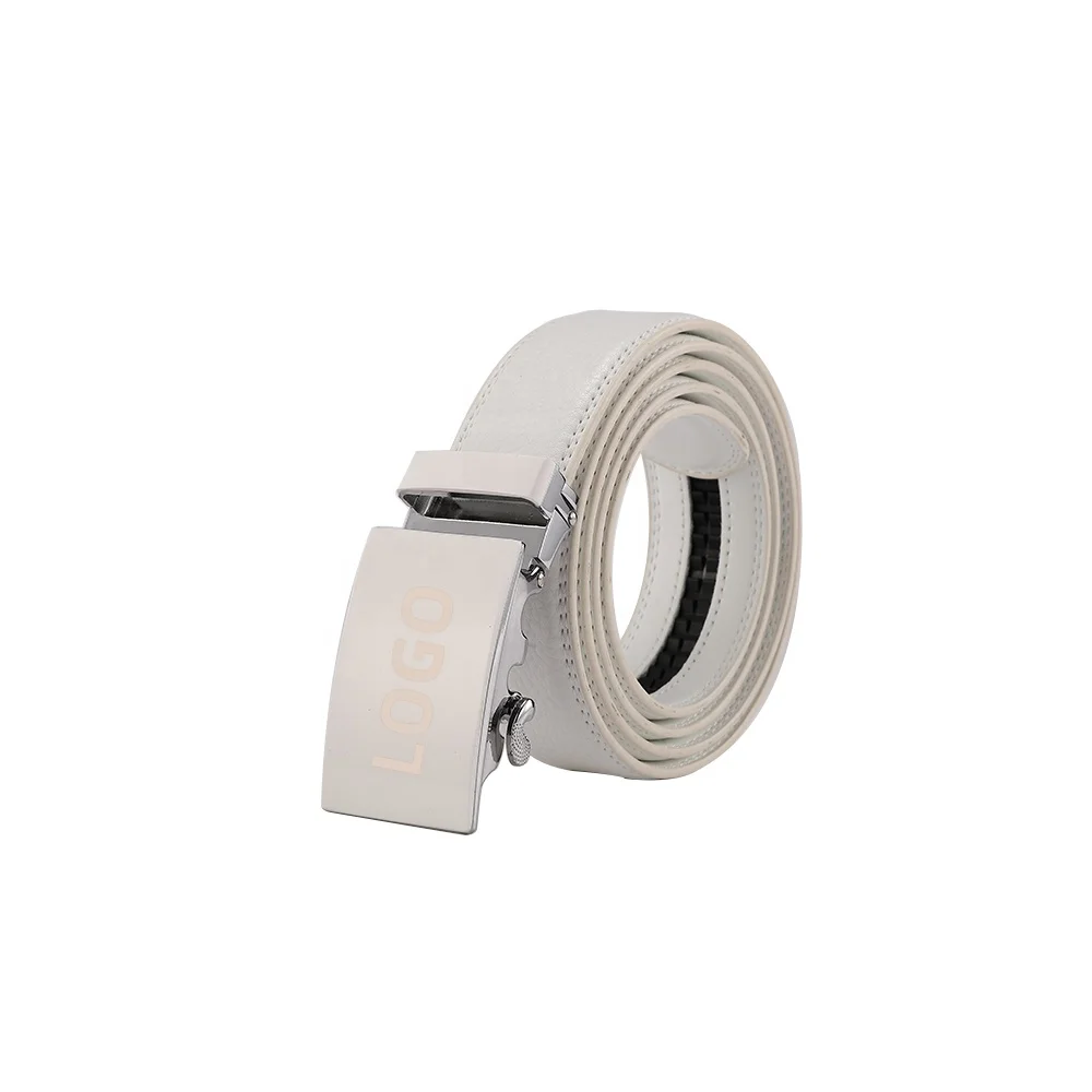 Custom Logo Fashion Men's Leather Belts - Adjustable & Stylish