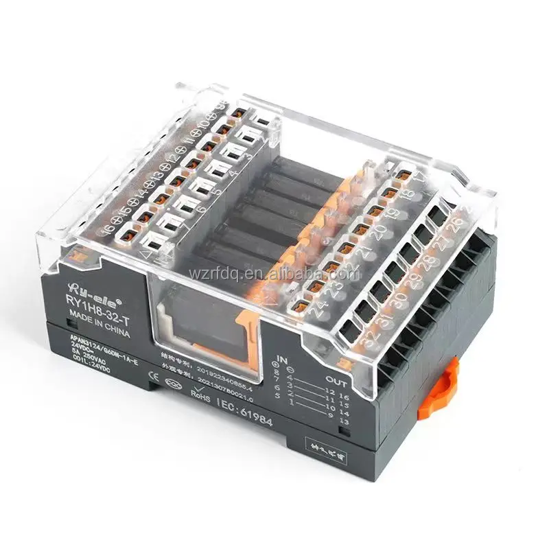 RTS RY1H8-32-T 24V Relay Module - 8 Channel, 5A, 250VAC/30VDC
