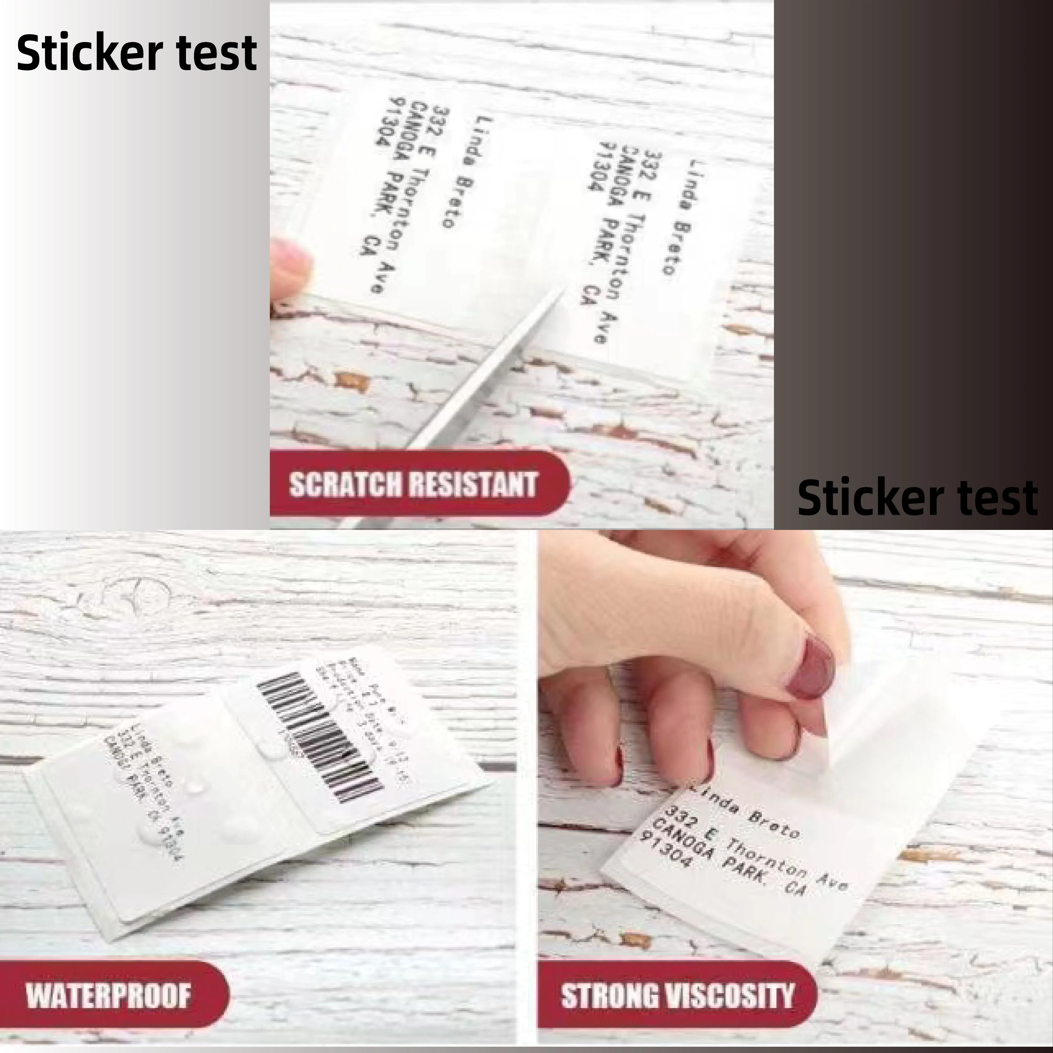 Custom Colorful Phomemo M110 Blank Sticker Roll Self Adhesive Barcode ...