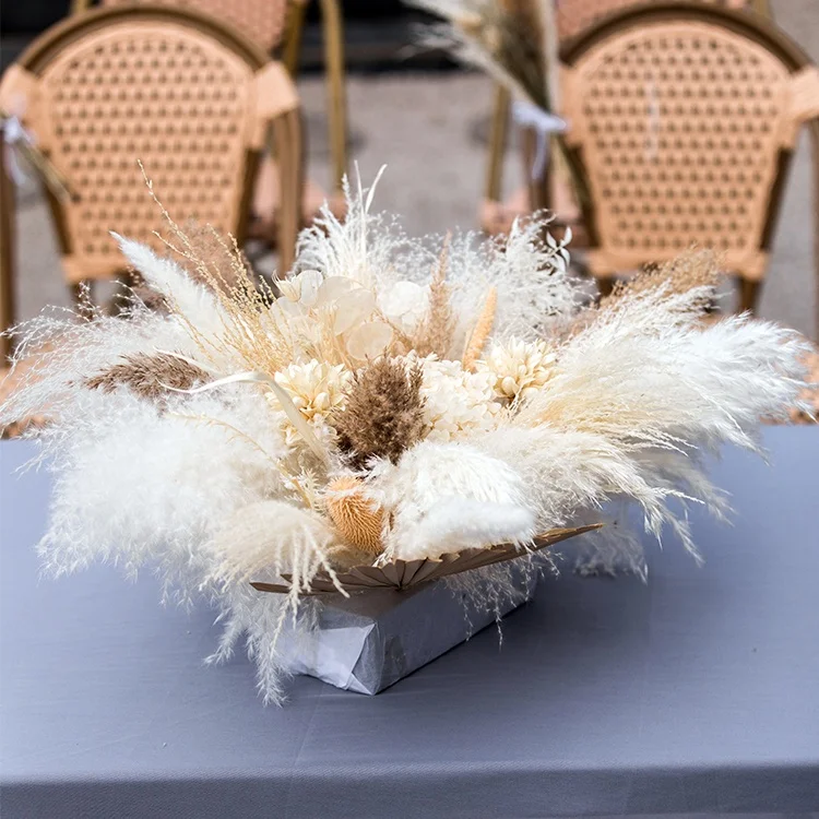 Factory Customized Table Decorations Natural Pampas Grass Wedding Centerpieces