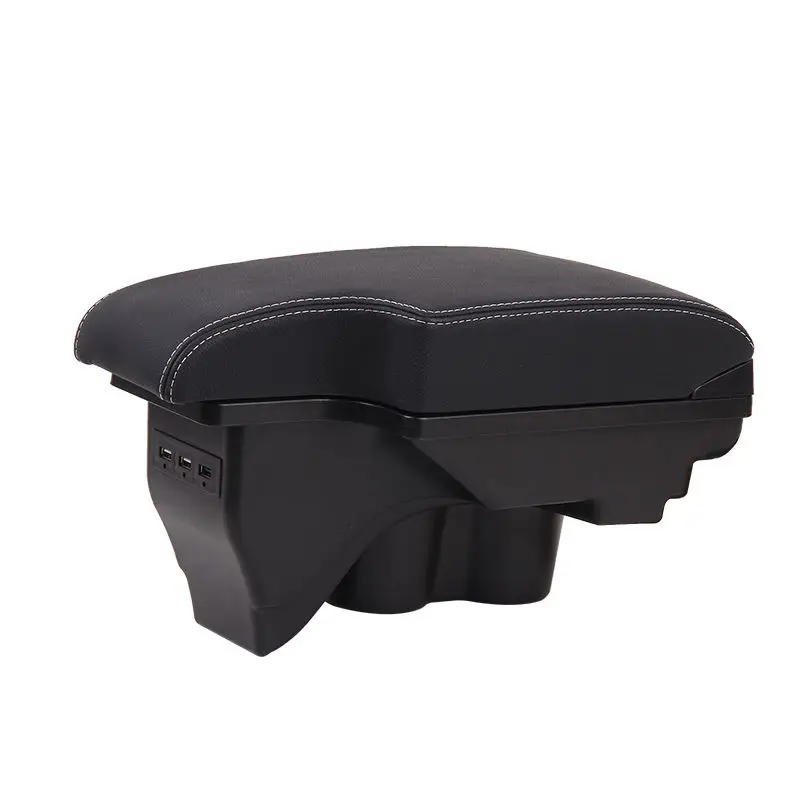 product auto centre console armrest box with ashtray cup holder car accessories interior retrofit parts black universal front 1pcs-5