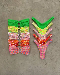 Factory Direct Sale Swimwear Women Bikini Manufacturer Customized Design Swimwear String Floral Bikini Set