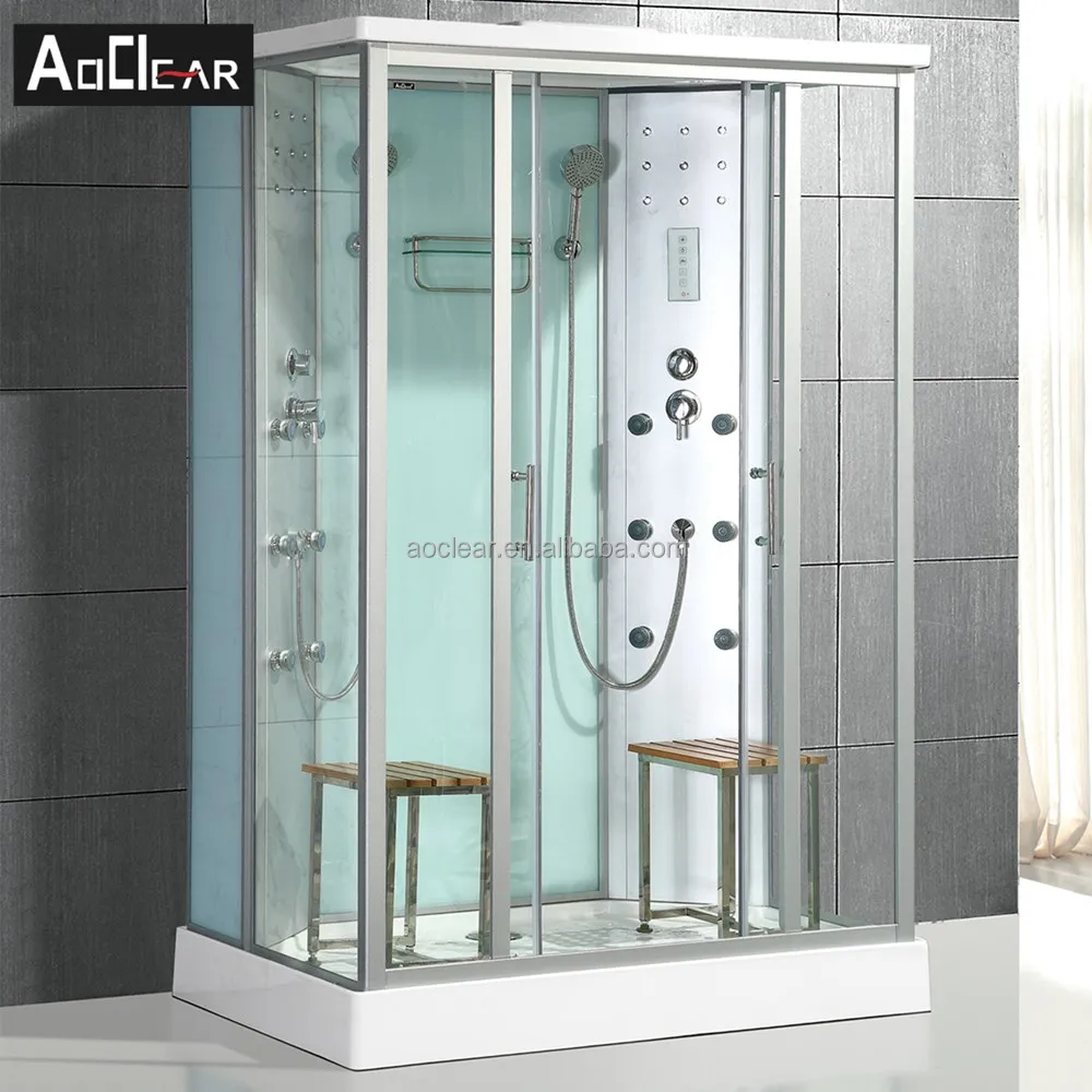 Aoclear Acrylic Shower Room With Seat Enclosed Steam Shower Cabin With