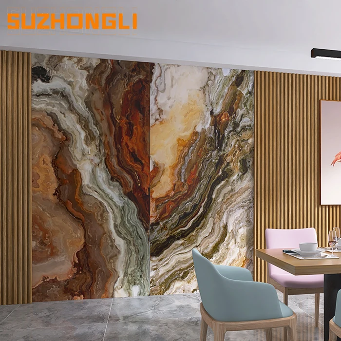 Walling Cladded Effect Panels Indoor Protective Wall UV Marble Wall Panels With Best Quality Interior Marble Boards Pvc Sheet