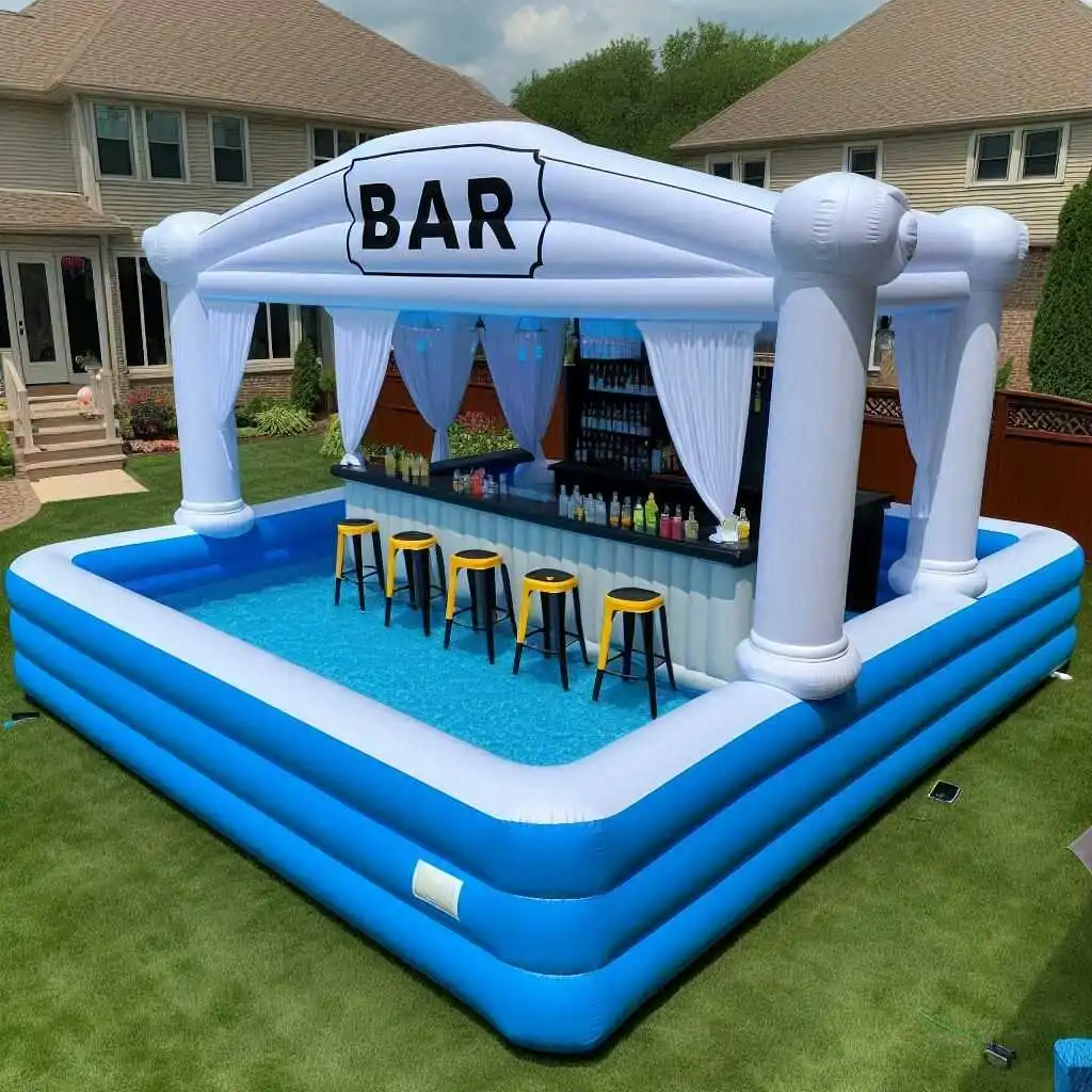 PVC Inflatable Pool Play Family Bar - Perfect for Parties