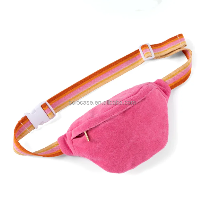 Zippered Corduroy Fanny Pack