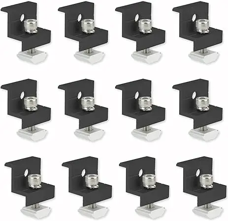 Module End Clamp 10 Set Pv Module End Clamp For Solar Panel Thickness 30mm And 35mm Pv ...