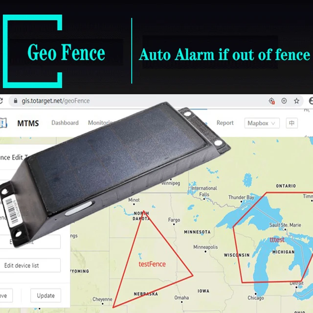 Mini Solar Track 10000mah for Container Truck Tailer Controller 2g 4g Gps Tracking Device Solar tracker Price