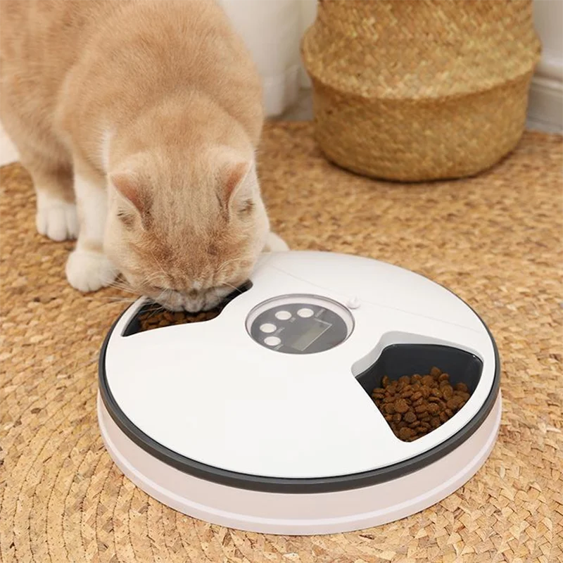 Автоматическая кормушка для домашних животных умный дозатор пищи кошек и собак с голосовым уведомлением таймер чаша аксессуары кормления