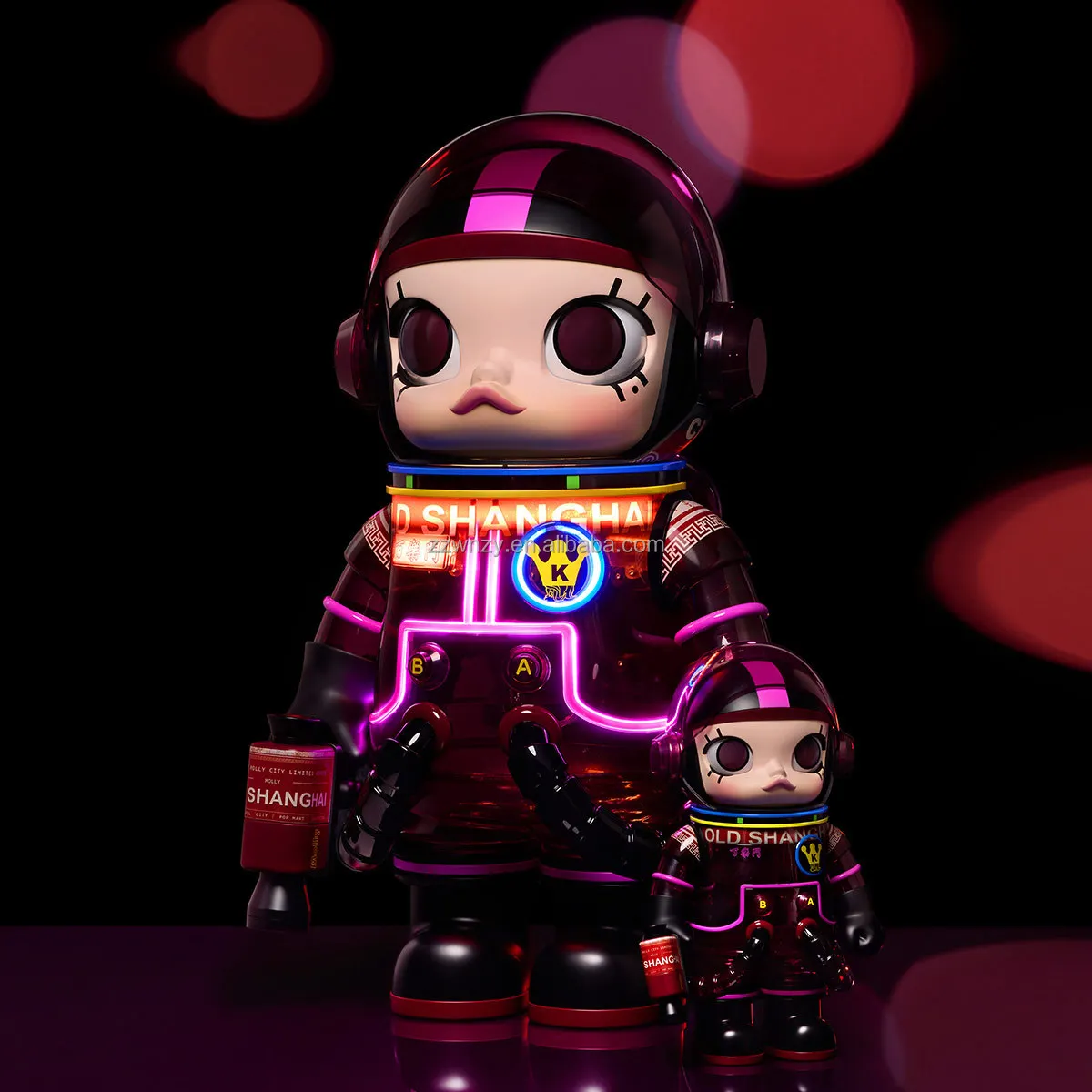 For POP MART MEGA SPACE MOLLY 1000% PALMER HOUSE TikTok Hot