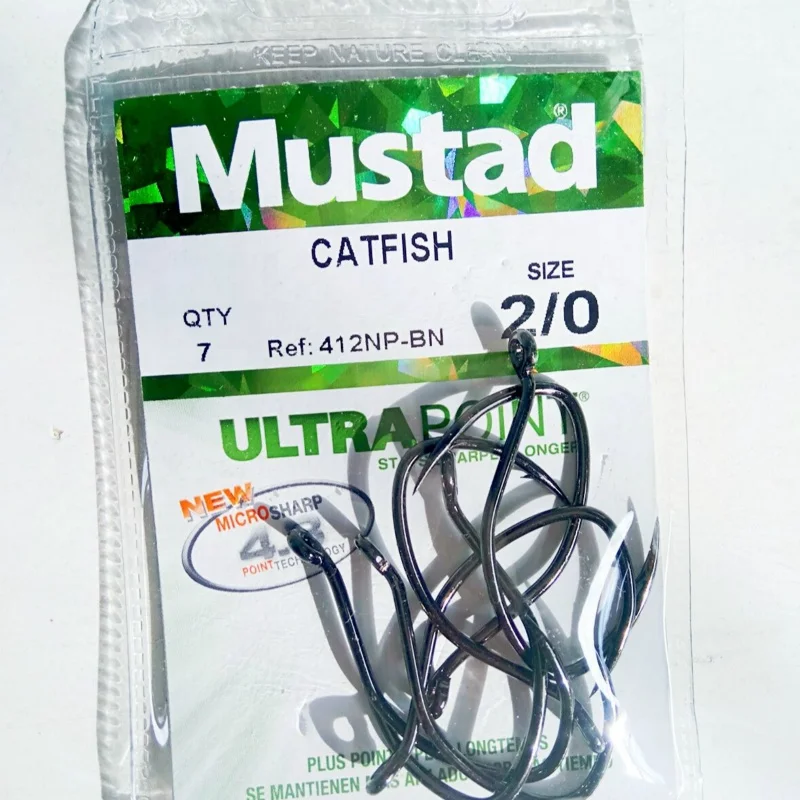 1 Pack/lot Mustad Catfish Fishing Hooks