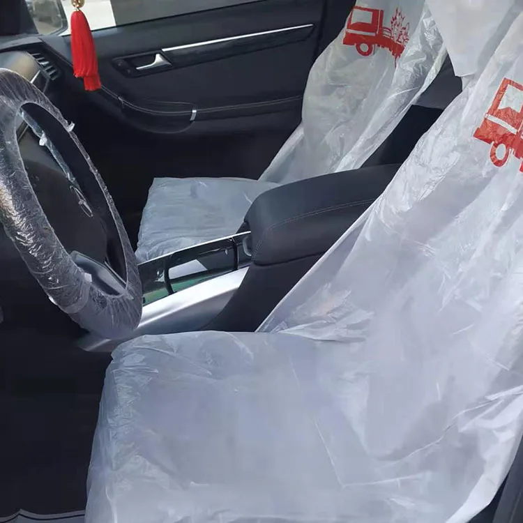 Universal Disposable Clear Plastic Seat Covers For Cars Repair And