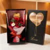 Caja de regalo roja 9+Rabbit+Doble Corazón