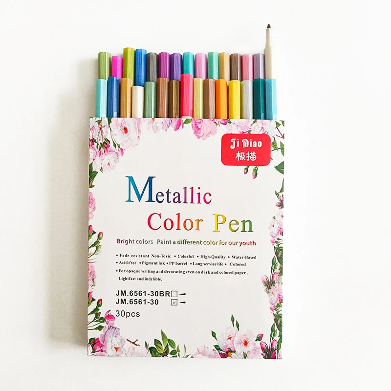 Металлические маркеры для 30 разных цветов