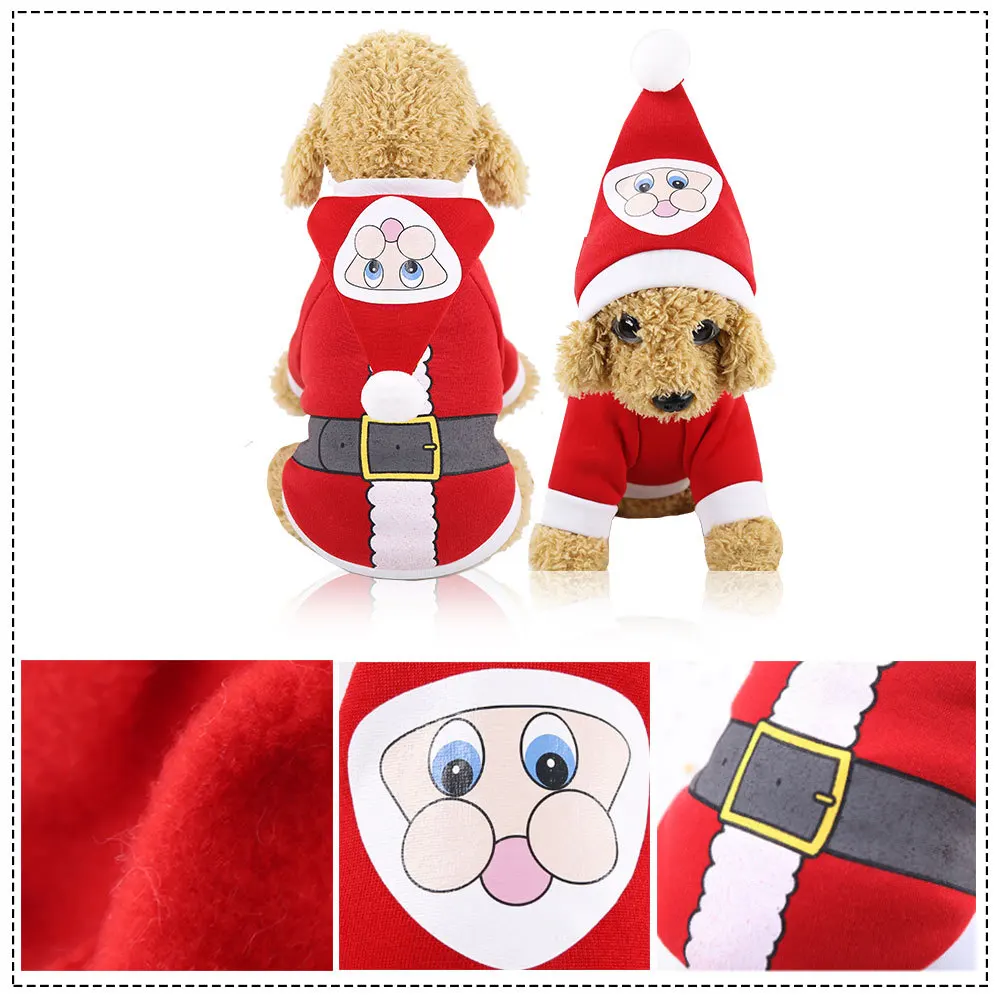 2021 New Custom Popular Christmas Wear Dog Products Santa Claus Dog