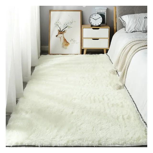 Simple pillow-top carpet bedroom bedside lovely girl room full sofa tea table living room bay window blanket mat