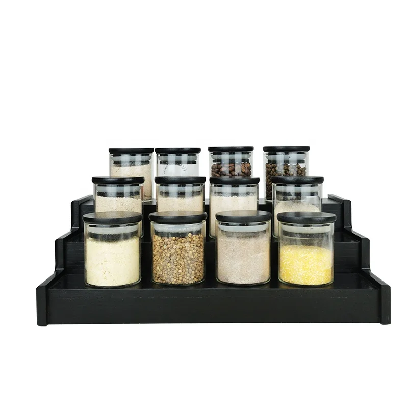 Christmas Gift Spice Set Handmade Glass Spice Jar with Spice Rack.jpg