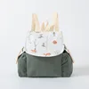 Army green-babys double-shoulder corduroy