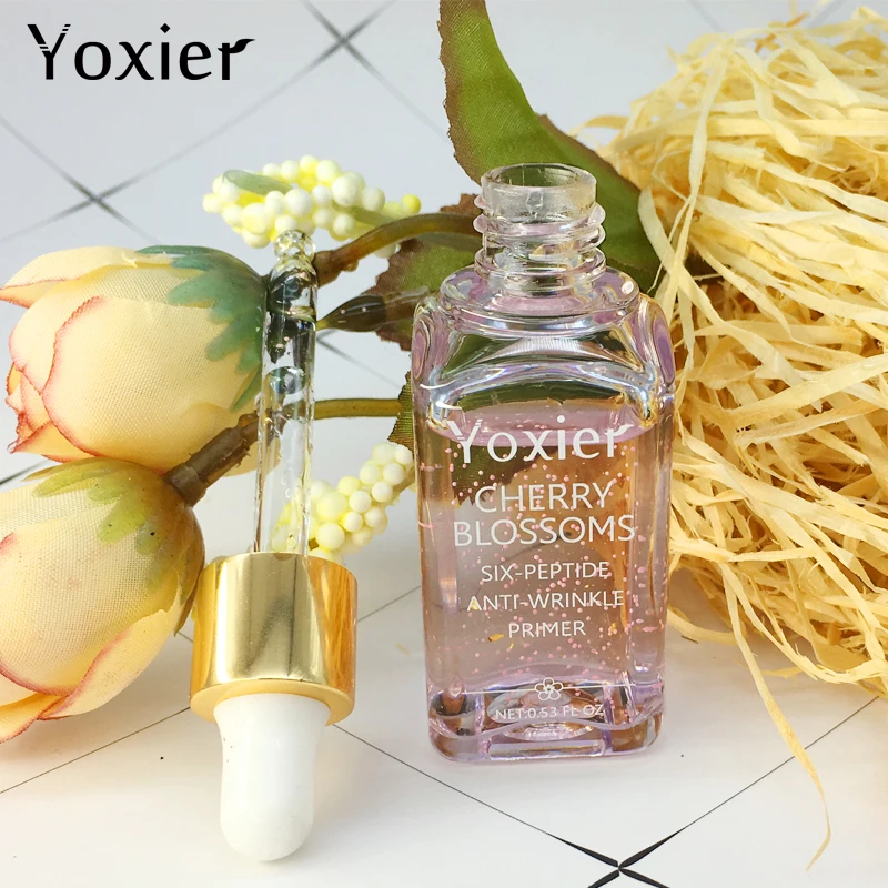 Основа для макияжа Yoxier, блестящий Праймер, праймер для вишни, макияж, праймер для жирной кожи
