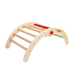 2026 New Arrivals Manufacturer Direct Sale Folding Climbing Frame Colorful Montessori Wooden Balance Beam for Kids Boys Girls