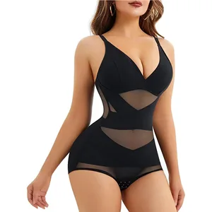 Shapewear V-Neck Bodysuit Lightweight Plastic Belly-Lifting Hip-Lifting Sexy Body Bust-Enhancing Tut Gauze Made Silk