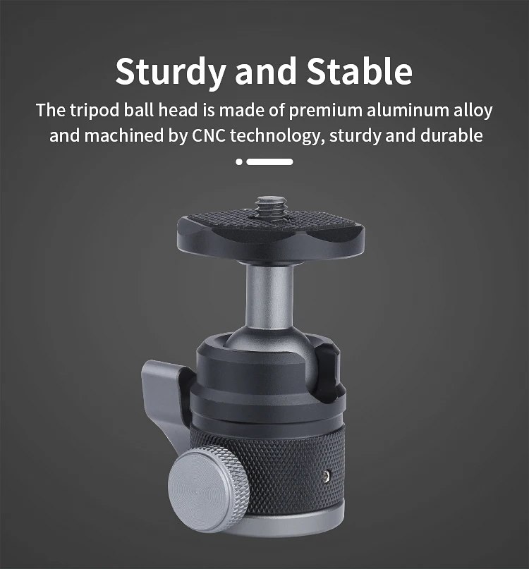 Hot Aluminum Alloy Shoe Mount Adapter 360 Degree Swivel Mini Ball Head 1/4 Tripod Screw Head Portable Camera Camcorder Smart supplier