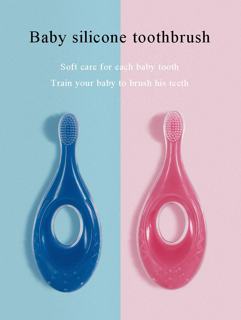 Silicone Kids Teether Training Toothbrushes For Children Baby Toothbrush Infant Newborn Brush Tool