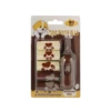 Paquete de Tarjetas - Chocolate y leche 6 rollos + 1 dispensador marrón