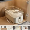 Transparent 11kg rice capacity