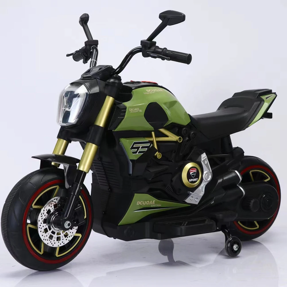 New Model Large Size Children Electric Motor Car for 2-8 Years Old Seatable Double Person Rechargeable Tricycle