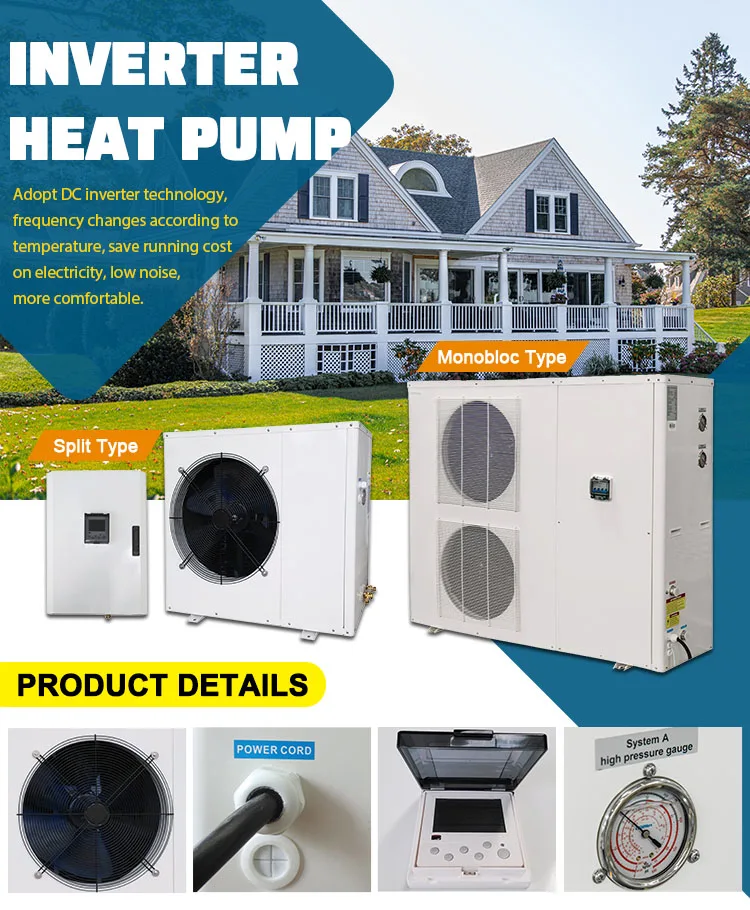 Inverter System Heat Pump, R290, R32, Solar - detail 2