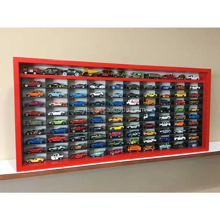 Custom Sliding Glass Door Left And Right Children's Toy Car Display