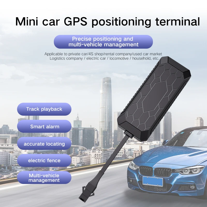 Mini GPS Tracker with 4G Network and 96H Battery Life for Real-time Vehicle Tracking and 5G Sim Card Support